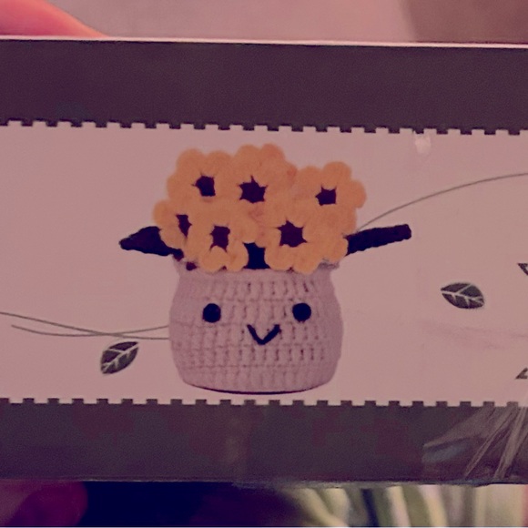 NEW! Crochet Kit Beginners Video Lessons 4 PC Cute Potted Plants Yarn Tassels - Picture 9 of 10